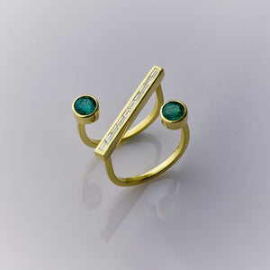 % Zambian Emerald Ring