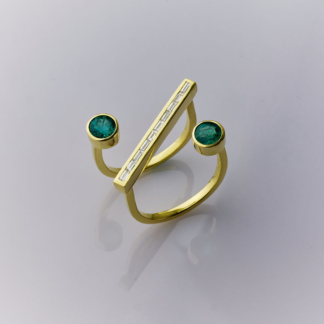 % Zambian Emerald Ring