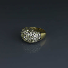 Load image into Gallery viewer, Champagne Diamond Bombe Pave Ring
