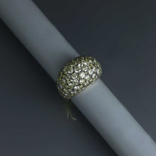Load image into Gallery viewer, Champagne Diamond Bombe Pave Ring

