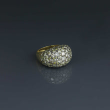 Load image into Gallery viewer, Champagne Diamond Bombe Pave Ring
