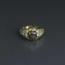 Load image into Gallery viewer, Desert Diamond Cushion Pave Dome Ring
