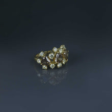 Load image into Gallery viewer, Desert Diamond Hearts Satellite Ring
