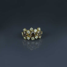 Load image into Gallery viewer, Desert Diamond Hearts Satellite Ring
