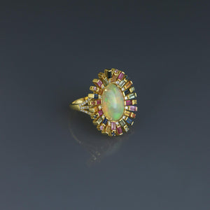 Ethipian Opal Radial Ring