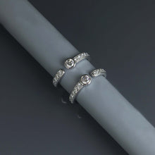 Load image into Gallery viewer, Diamond Bezel Open Stack Rings
