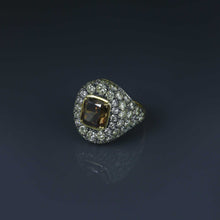 Load image into Gallery viewer, Exceptional Desert Diamond Cushion Signet Ring
