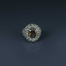 Load image into Gallery viewer, Exceptional Desert Diamond Cushion Signet Ring
