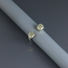 Load image into Gallery viewer, Yellow Diamond Cushion Open Ring
