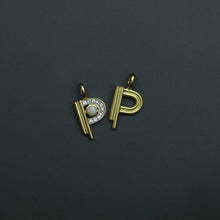 Load image into Gallery viewer, XII Gem Set Letter Pendant
