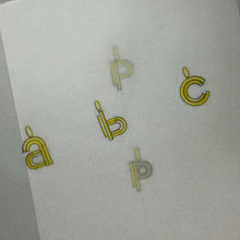 Load image into Gallery viewer, XII Gold Letter Pendant
