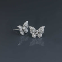 Load image into Gallery viewer, Deco Diamond Pave Butterfly Earrings
