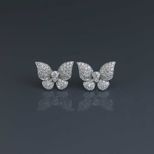 Load image into Gallery viewer, Deco Diamond Pave Butterfly Earrings
