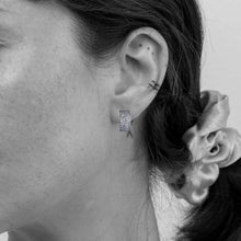Load image into Gallery viewer, 13mm Diamond Pave Hoop Earrings
