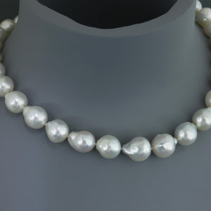 Baroque South Sea Pearl Strand with Large Baroque Drop Pendant