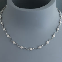 Load image into Gallery viewer, Diamond Rositas Deco Millgrain Link Necklace
