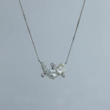 Load image into Gallery viewer, Keshi Cloud Pendant with Bezel Set Diamonds
