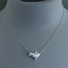 Load image into Gallery viewer, Keshi Cloud Long Pendant with Diamonds
