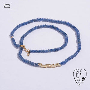 polished/tumbled blue sapphire beads