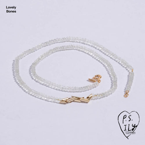 Faceted prehnite beads