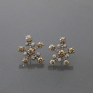 Cognac Diamond Star Earrings