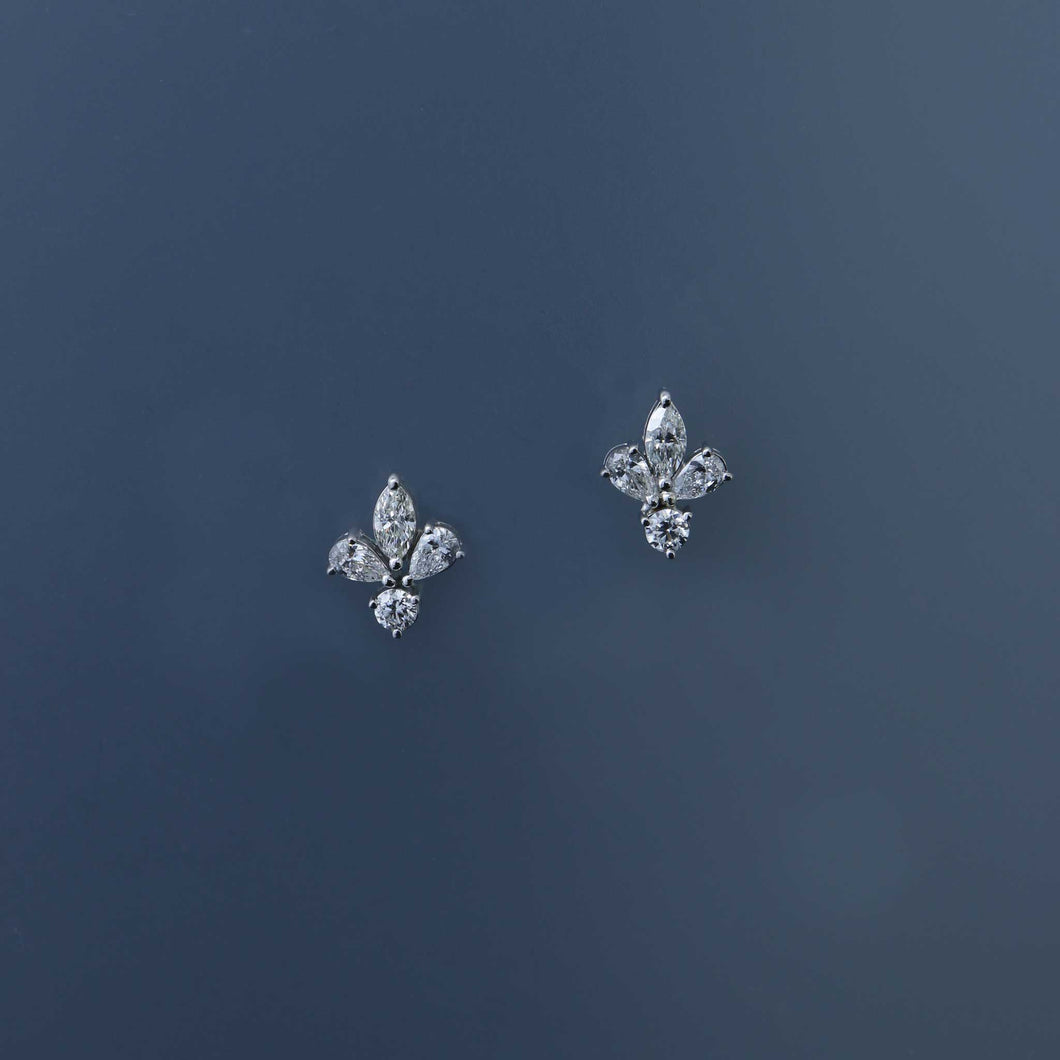 Fleur Diamond Wreath Earrings