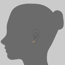 Load image into Gallery viewer, Golden Keshi Button Earrings
