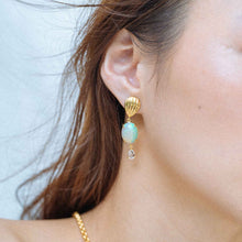 Load image into Gallery viewer, Mismatched Ethiopian Opal Deco Earrings
