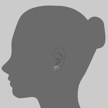 Load image into Gallery viewer, Pentagon Princess Cut Diamond Earrings

