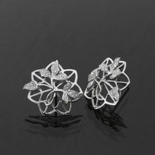 Load image into Gallery viewer, Trellis Diamond Pave Earrings
