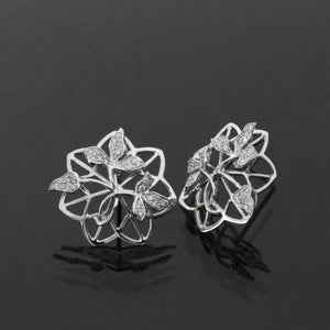 Trellis Diamond Pave Earrings
