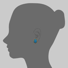 Load image into Gallery viewer, Persian Turquoise and Pink Tourmaline Carving Drop Earrings

