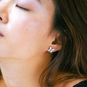 Diamond Butterfly Earrings