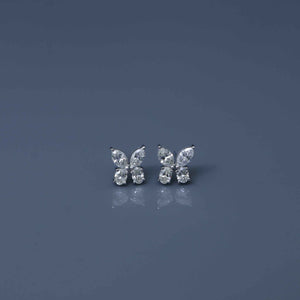Diamond Butterfly Earrings