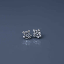 Load image into Gallery viewer, Round and Emerald Cut Wreath Fragment Diamond Earrings
