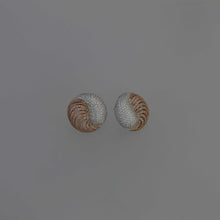 Load image into Gallery viewer, Yin Yang Dome Diamond Pave Earrings
