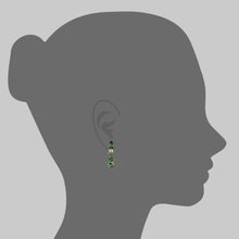 Load image into Gallery viewer, Mismatched Yellow Beryl and Tsavorite Drop Earrings
