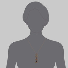 Load image into Gallery viewer, Pink Ombre Pendant in Rose Gold Frames

