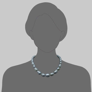 Baroque White South Sea Pearl Strand 11 to 15.4mm