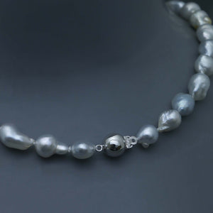 Baroque White South Sea Pearl Strand 8.4 to 12.2mm