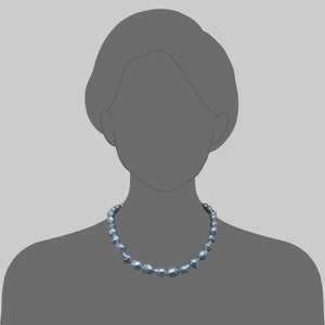 Baroque White South Sea Pearl Strand 8.4 to 12.2mm