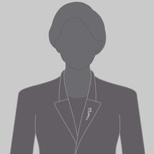 Load image into Gallery viewer, Art Deco Fern Diamond Pave Brooch
