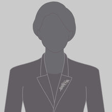 Load image into Gallery viewer, Art Deco Wheat Leaf Diamond Pave Brooch
