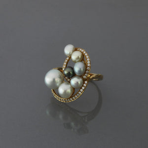 Keshi Swirl Ring