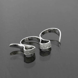 Mobius Diamond Pave Ring