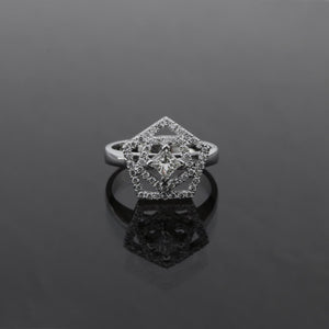 Pentagon Princess Cut Diamond Ring
