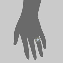 Load image into Gallery viewer, South Sea Pearl Diamond Pavé Flower Ring in Yellow Gold
